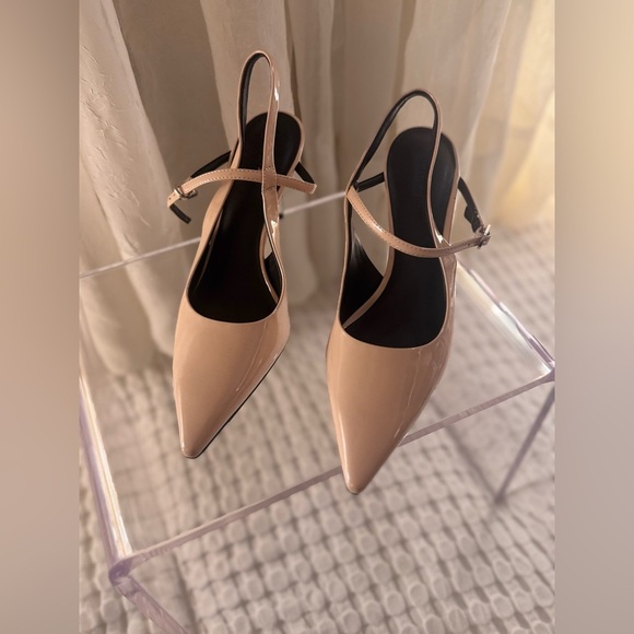 Charles & Keith Cream Pointed Heels - Picture 5 of 8